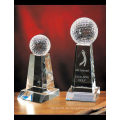 Benutzerdefinierte K9 Crystal Trophy Double Color Crystal Awards - Kostenlose Gravur